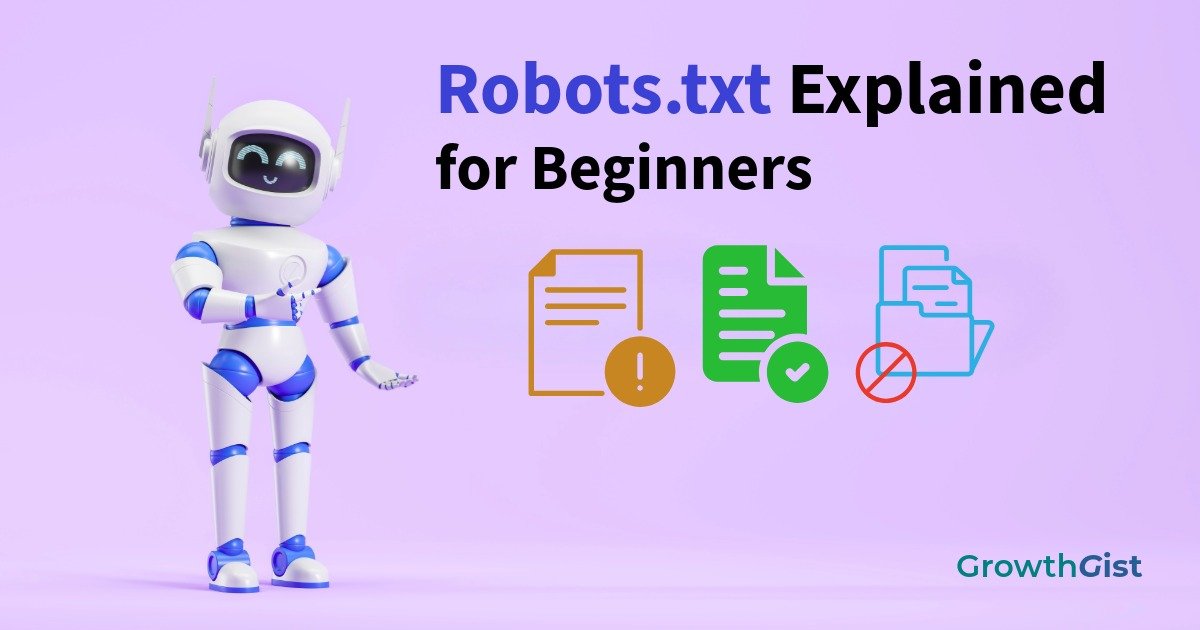 Robots.txt for Beginners illustration showing how search engine crawlers use robots.txt to manage website crawling.